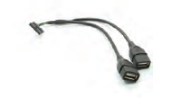 Interní USB kabel, 2x USB (female), 16-pin (female)